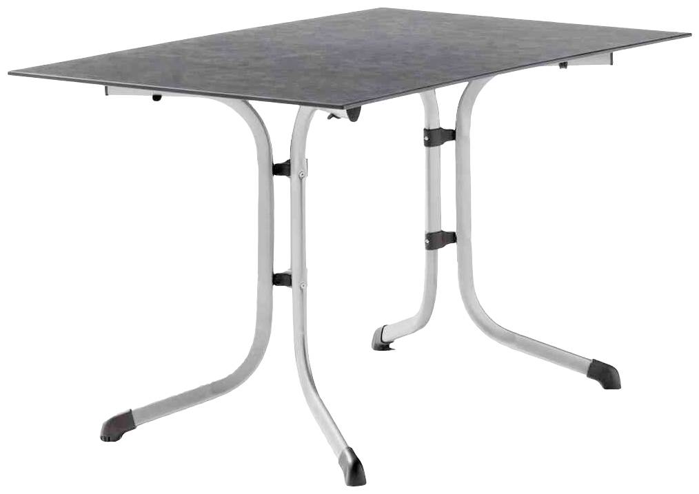 Sieger 5160-20 Klapptisch Polytec (HPL) 120x80 cm, graphit/Schiefer anthrazit