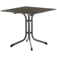 Sieger 3130-55 Bouelvard-Klapptisch vivodur 80x80 cm, eisengrau/Schieferoptik anthrazit Sieger 3130-55 Bouelvard-Klapptisch vivodur 80x80 cm, eisengrau/Schieferoptik anthrazit