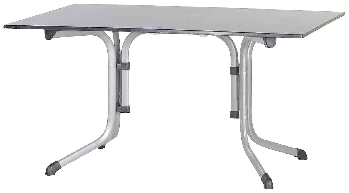 Sieger 3170-50 Bouelvard-Klapptisch vivodur 140x90 cm, graphit/Schieferoptik anthrazit