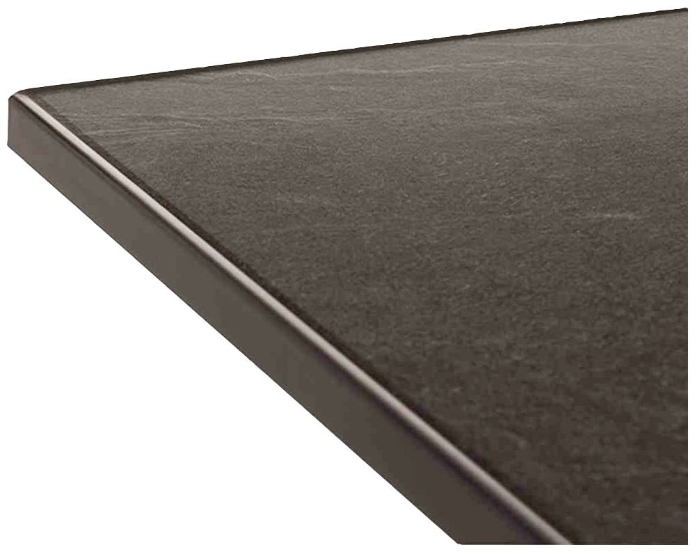 Sieger 3170-50 Bouelvard-Klapptisch vivodur 140x90 cm, graphit/Schieferoptik anthrazit