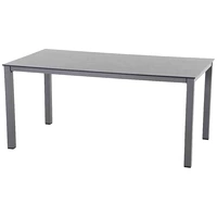 Siena Garden 01122559 Sola Dining Tisch 160x90 cm, anthrazit Gestell Aluminium anthrazit, Tischplatte HPL dark stone Siena Garden 01122559 Sola Dining Tisch 160x90 cm, anthrazit Gestell Aluminium anthrazit, Tischplatte HPL dark stone