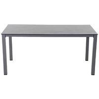 Siena Garden 01122559 Sola Dining Tisch 160x90 cm, anthrazit Gestell Aluminium anthrazit, Tischplatte HPL dark stone Siena Garden 01122559 Sola Dining Tisch 160x90 cm, anthrazit Gestell Aluminium anthrazit, Tischplatte HPL dark stone