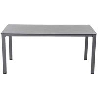 Siena Garden 01122559 Sola Dining Tisch 160x90 cm, anthrazit Gestell Aluminium anthrazit, Tischplatte HPL dark stone Siena Garden 01122559 Sola Dining Tisch 160x90 cm, anthrazit Gestell Aluminium anthrazit, Tischplatte HPL dark stone