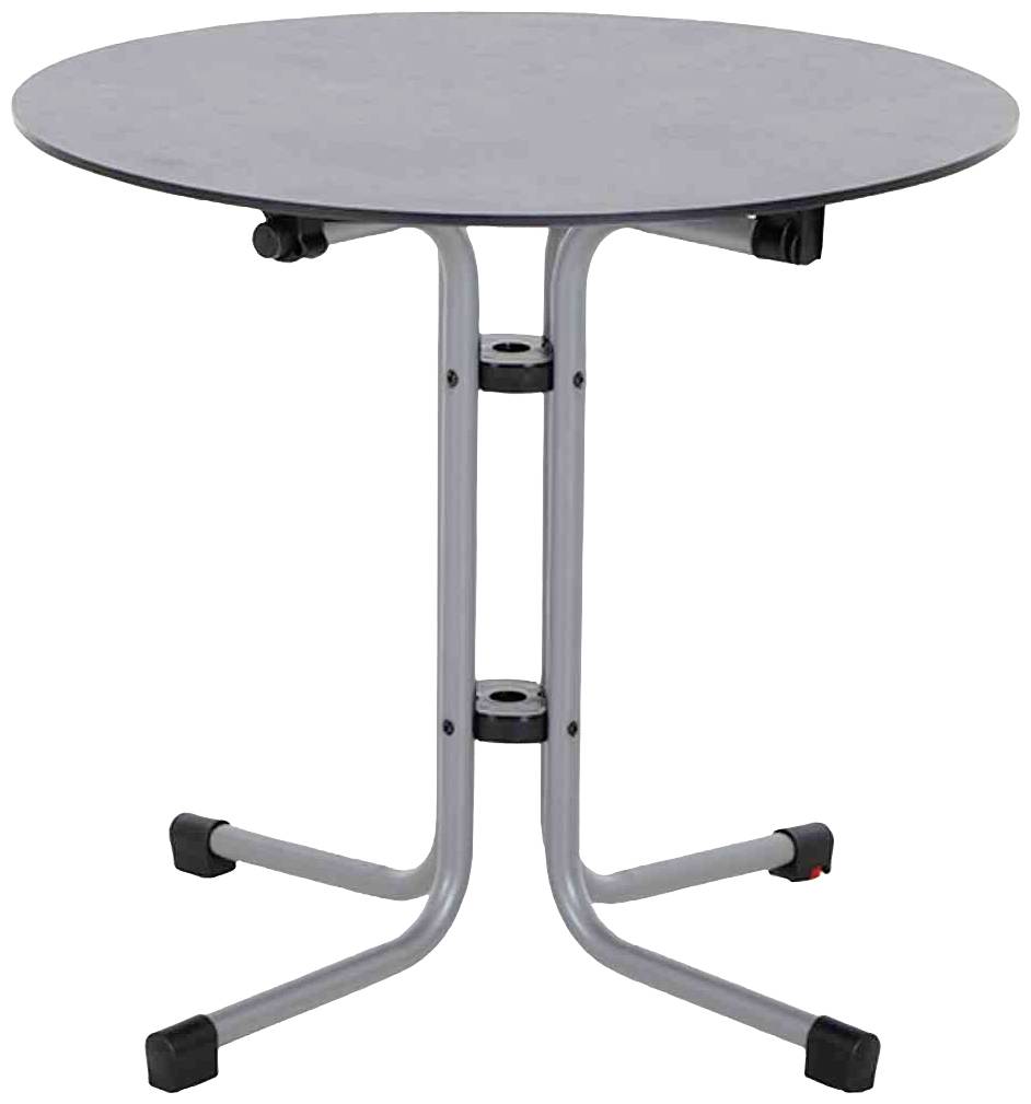 Siena Garden 01903560 Klapptisch Sola Ø 80 cm, silber