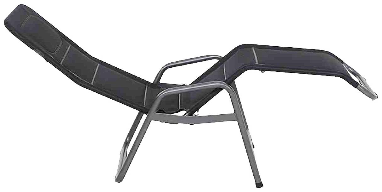 Siena Garden 02604303G Kippliege Fano anthrazit/schwarz