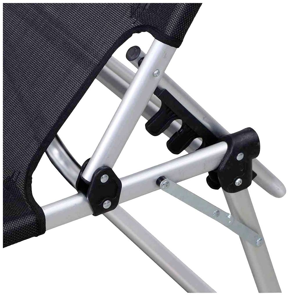 Siena Garden 357891 Klappliege Sole schwarz