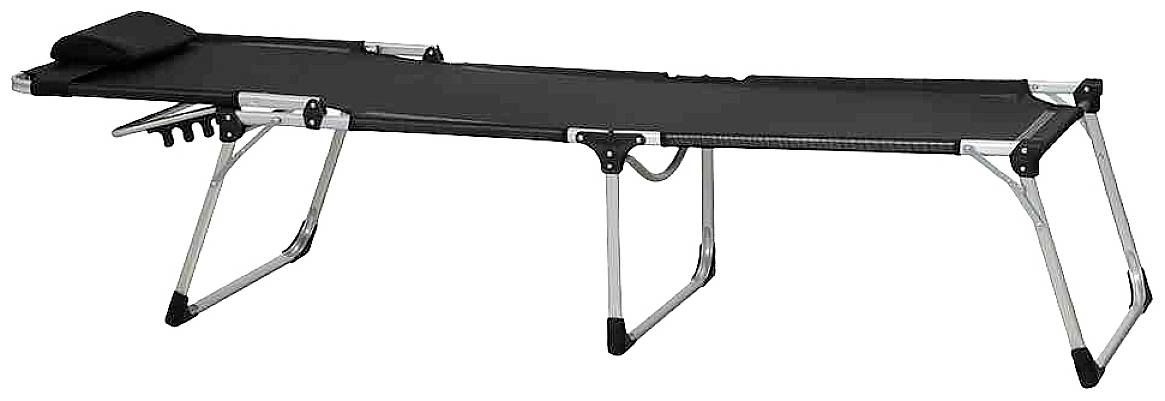 Siena Garden 357891 Klappliege Sole schwarz