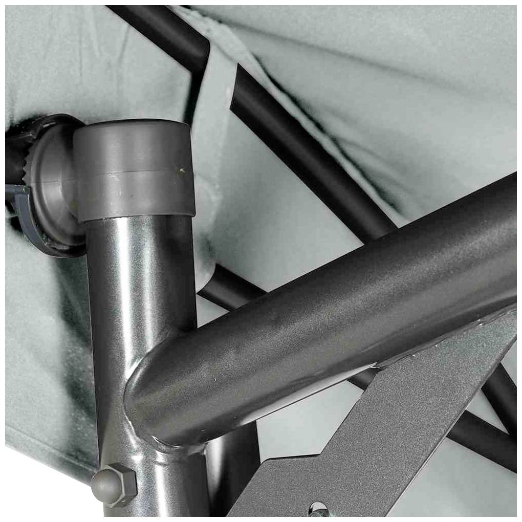 Siena Garden 819767 Livorno Schaukel Gestell Stahl anthrazit, Fläche Ranotex®-Gewebe silber-schwarz