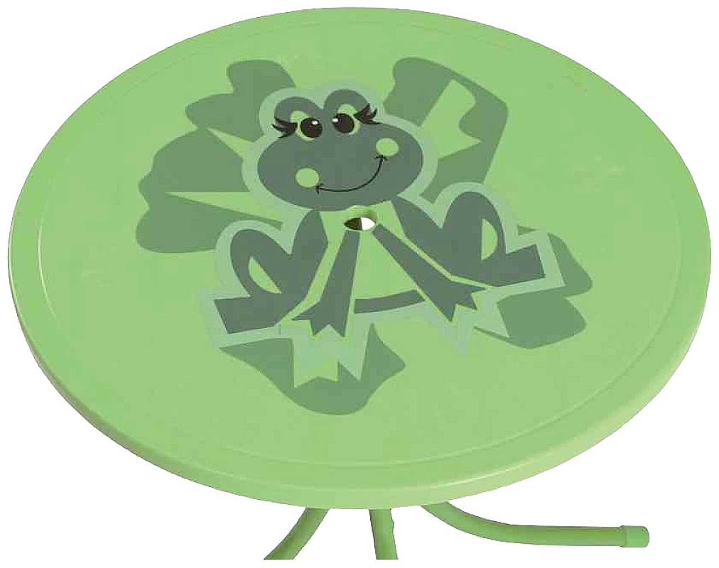 Siena Garden 672614 Froggy Kindersitzgruppe 4 tlg. Gestell Stahl grün, Fläche 100% Polyester grün