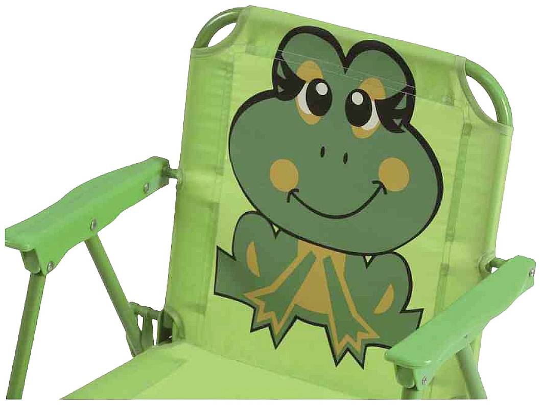 Siena Garden 672614 Froggy Kindersitzgruppe 4 tlg. Gestell Stahl grün, Fläche 100% Polyester grün