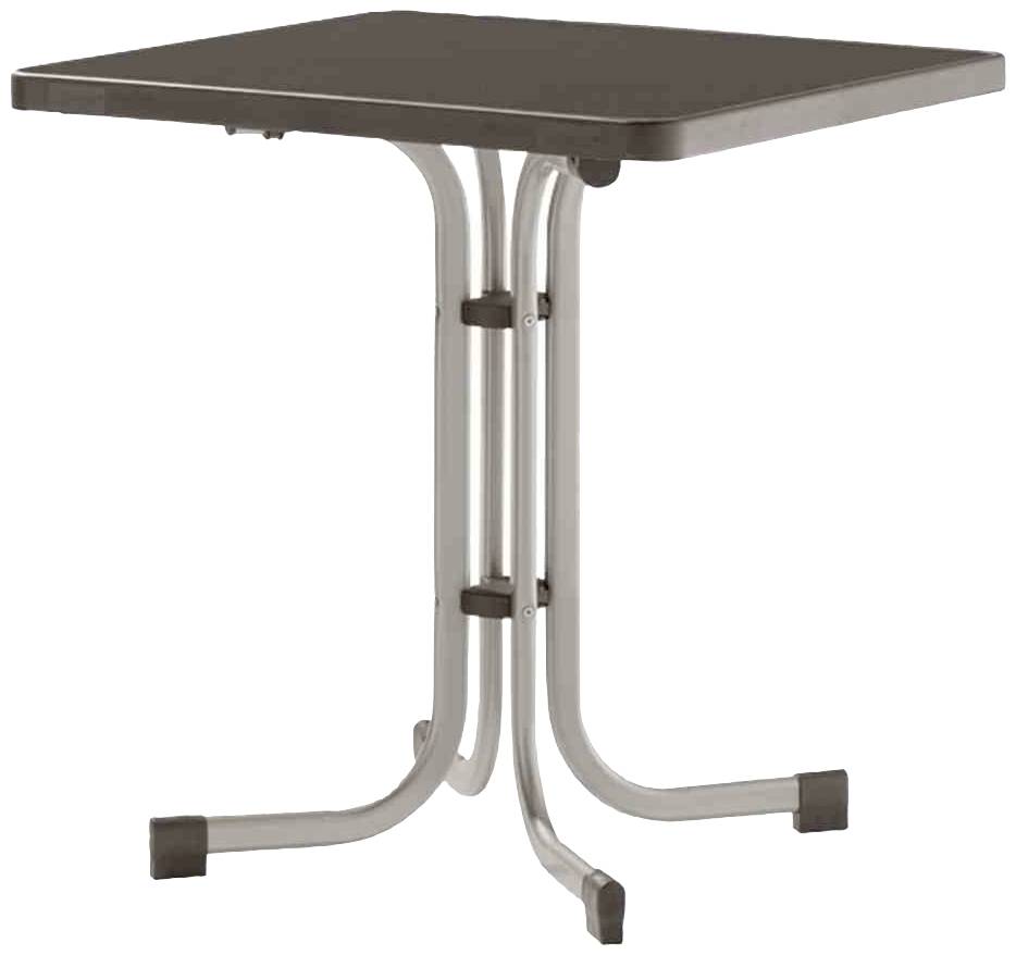 Sieger 231/A Boulevard-Klapptisch 70x70 cm, graphit/anthrazit