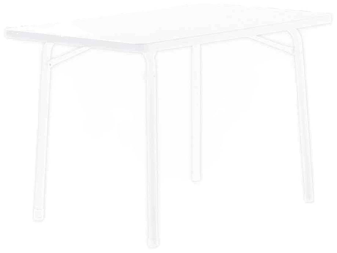 Sieger 120/W Klapptisch Ü-Bügel 115x70 cm, weiß