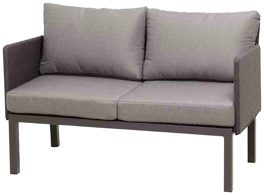 Siena Garden M29399 Cosmo Lounge Set, 3 tlg. Alu, matt-anthrazit, inkl. Kissen