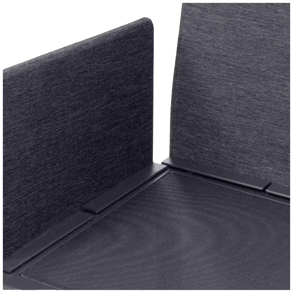 Siena Garden M29399 Cosmo Lounge Set, 3 tlg. Alu, matt-anthrazit, inkl. Kissen