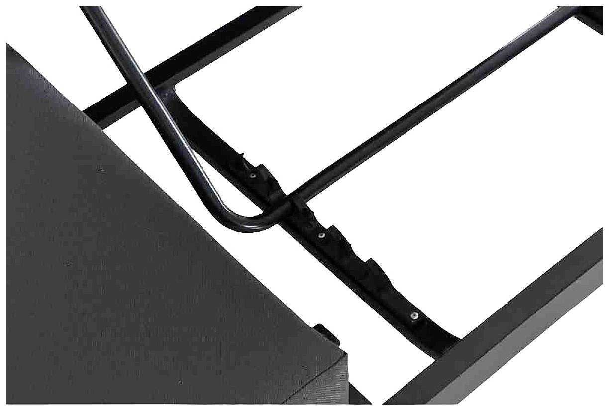 Siena Garden J58969 Waikiki Loungebett anthrazit Gestell Aluminium, Fläche Ranotex®-Gewebe, inkl. Dach und Seitenteile in hellgrau