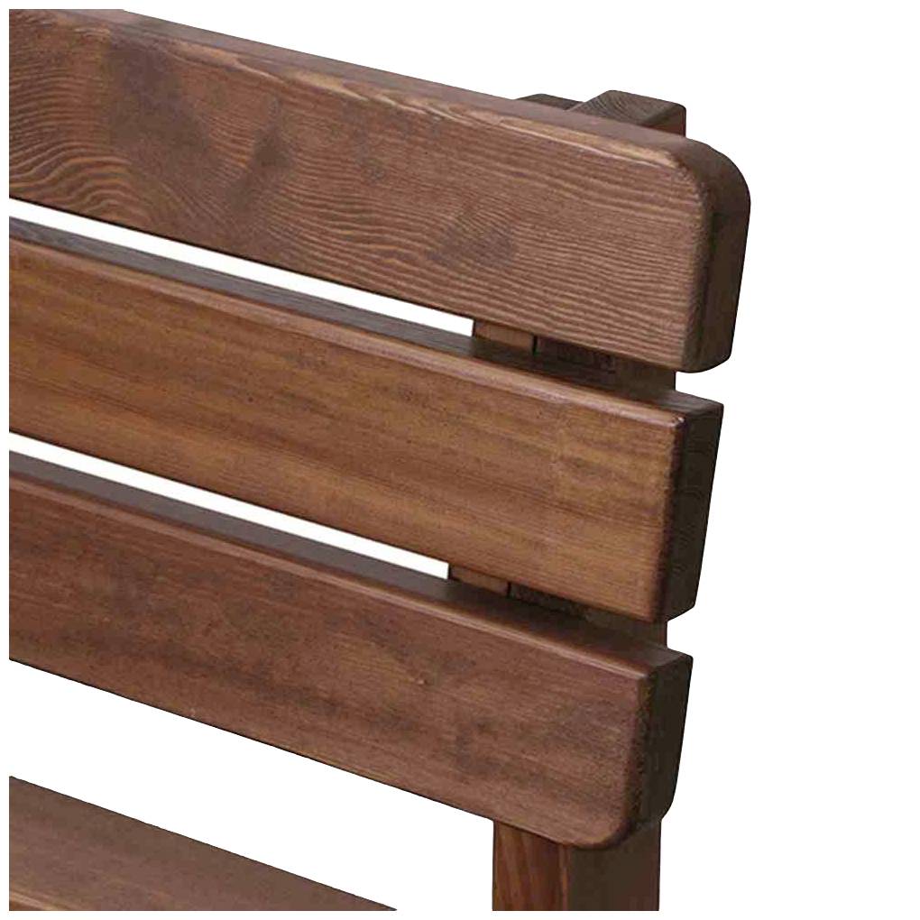 165191 Tessin Bank, 150 cm, braun Kiefernholz