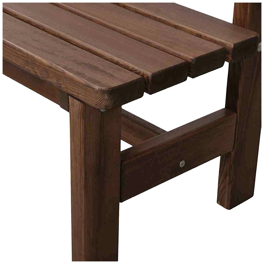 165191 Tessin Bank, 150 cm, braun Kiefernholz