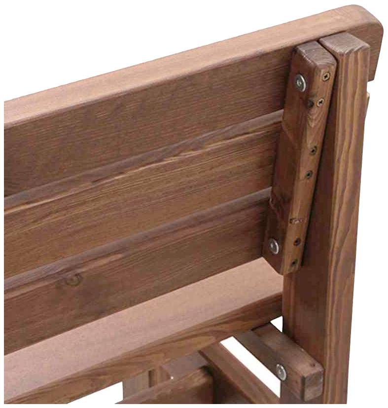 165191 Tessin Bank, 150 cm, braun Kiefernholz