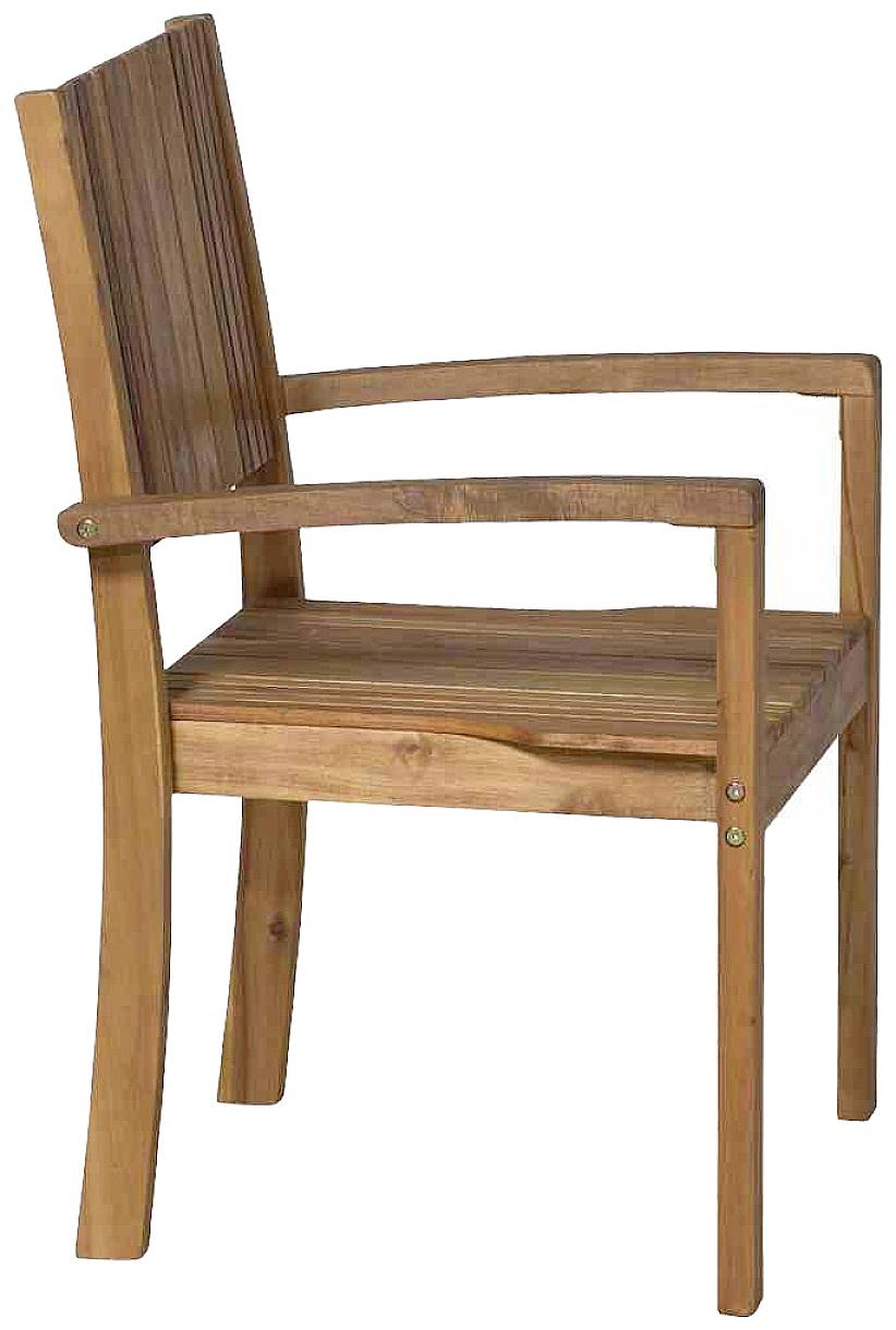 Siena Garden 120549 Falun Stapelsessel Gestell und Fläche Akazienholz FSC®-100% natur