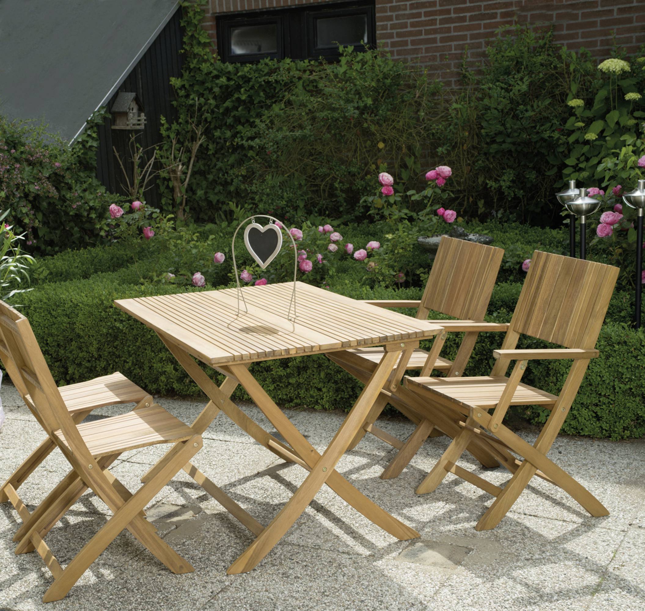 Siena Garden 120551 Falun Klappstuhl Gestell und Fläche Akazienholz FSC®-100% natur