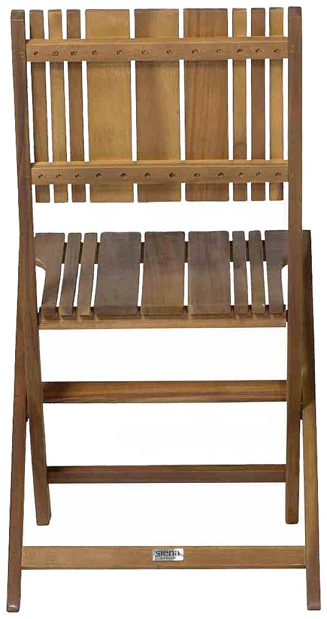 Siena Garden 120551 Falun Klappstuhl Gestell und Fläche Akazienholz FSC®-100% natur