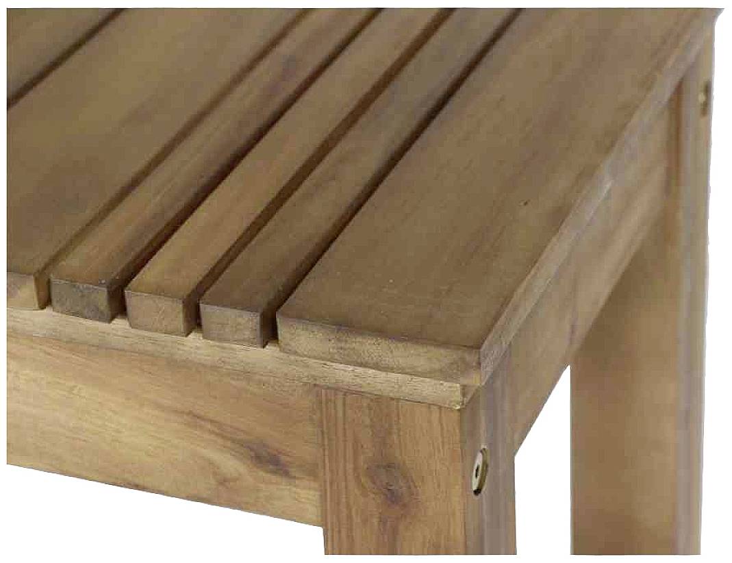 Siena Garden 357771 Falun Hocker Gestell und Fläche Akazienholz FSC®-100% natur