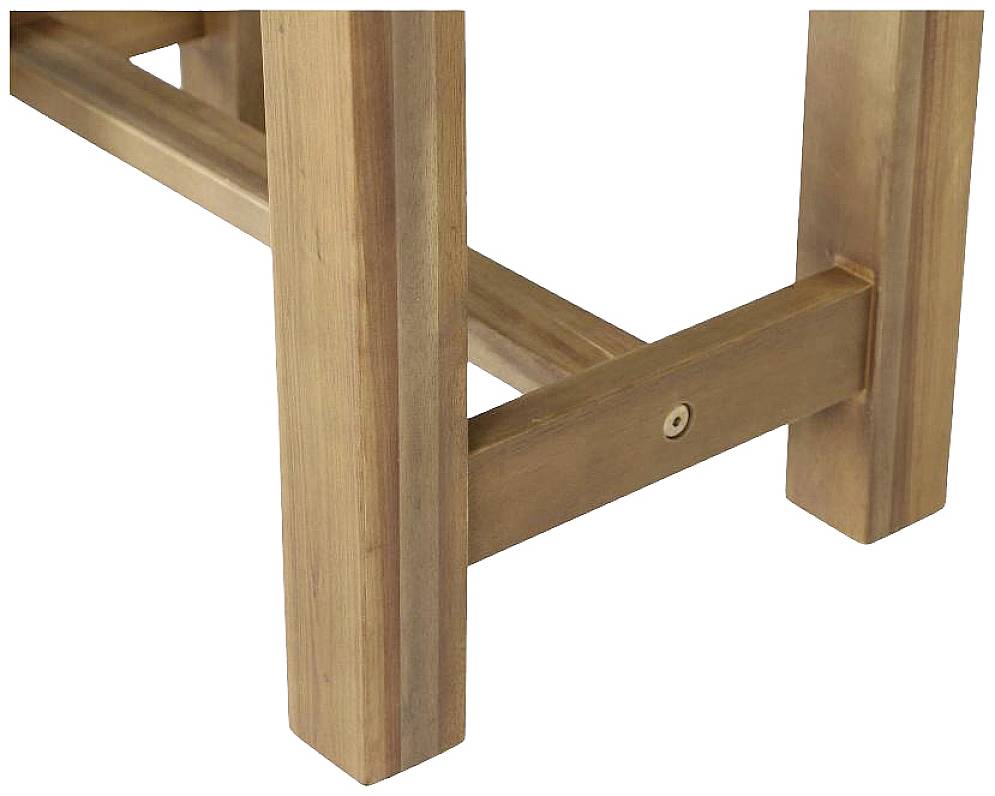 Siena Garden 357771 Falun Hocker Gestell und Fläche Akazienholz FSC®-100% natur