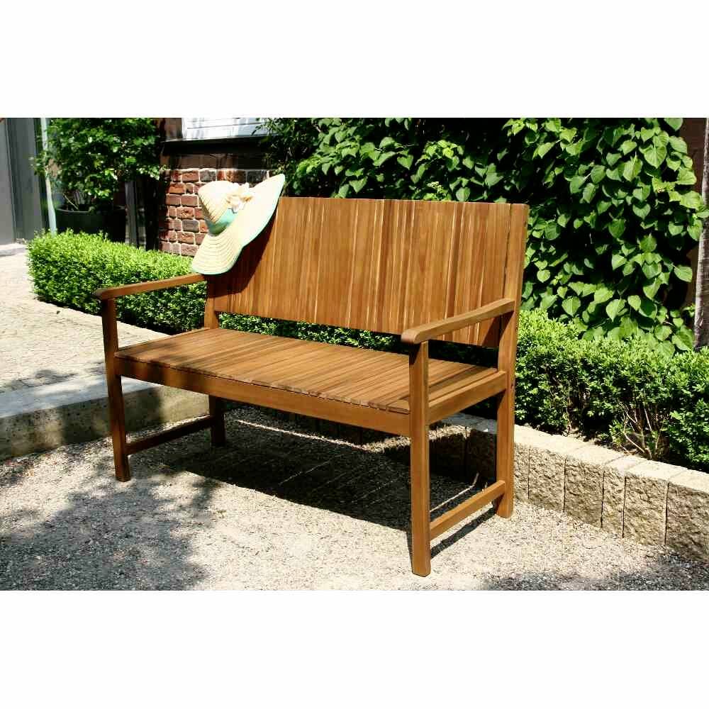 Siena Garden 120557 Falun 2er Bank Gestell und Fläche Akazienholz FSC®-100% natur