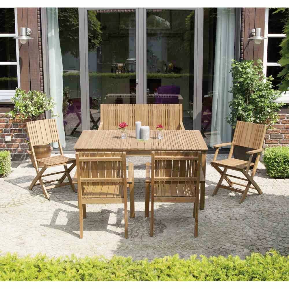 Siena Garden 120557 Falun 2er Bank Gestell und Fläche Akazienholz FSC®-100% natur