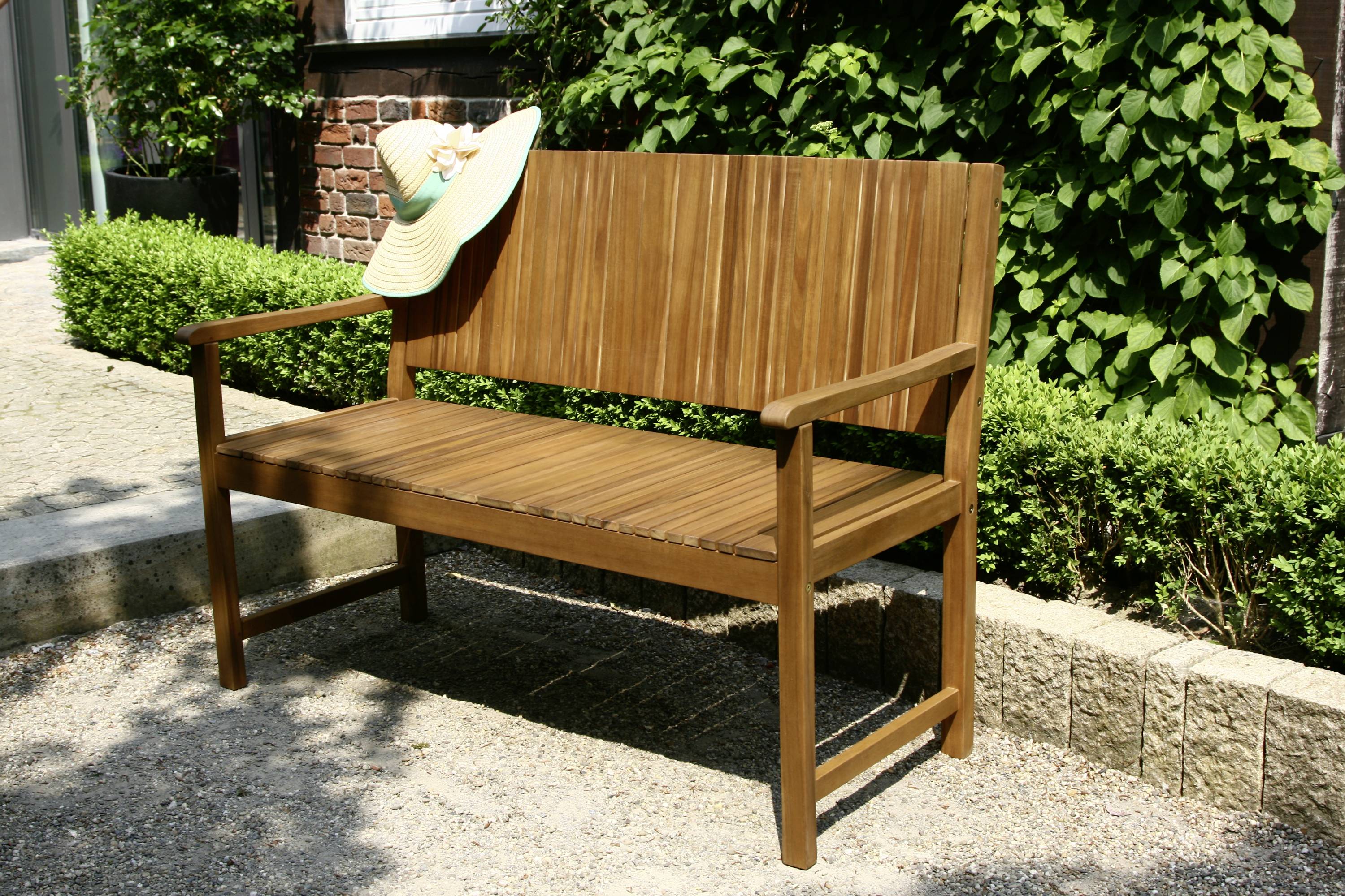 Siena Garden 120557 Falun 2er Bank Gestell und Fläche Akazienholz FSC®-100% natur