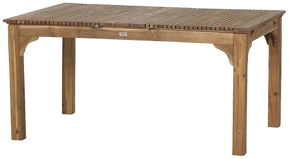 Siena Garden 120567 Falun Ausziehtisch 150/175/200x100x74cm Gestell und Tischplatte Akazienholz natur geölt