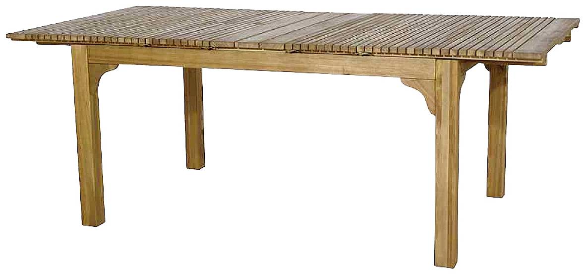Siena Garden 120567 Falun Ausziehtisch 150/175/200x100x74cm Gestell und Tischplatte Akazienholz natur geölt
