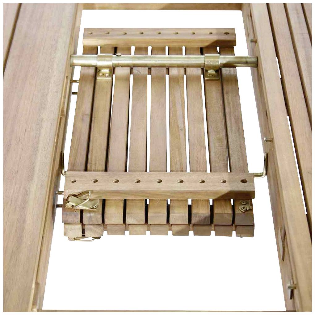 Siena Garden 120567 Falun Ausziehtisch 150/175/200x100x74cm Gestell und Tischplatte Akazienholz natur geölt