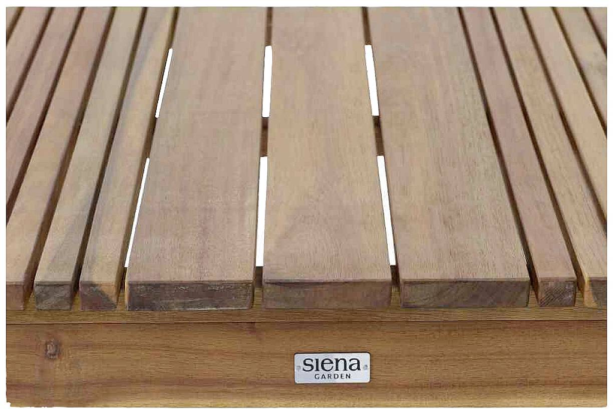 Siena Garden 120563 Falun Dining Tisch 150x90x74cm Gestell und Tischplatte Akazienholz natur geölt