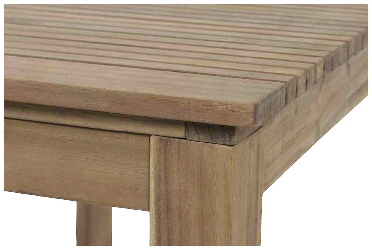 Siena Garden 120563 Falun Dining Tisch 150x90x74cm Gestell und Tischplatte Akazienholz natur geölt