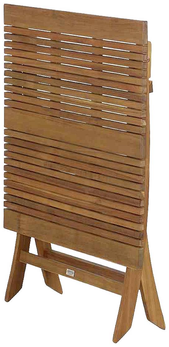 Siena Garden 120569 Falun Klapptisch 80x80x74cm Gestell und Tischplatte Akazienholz natur geölt