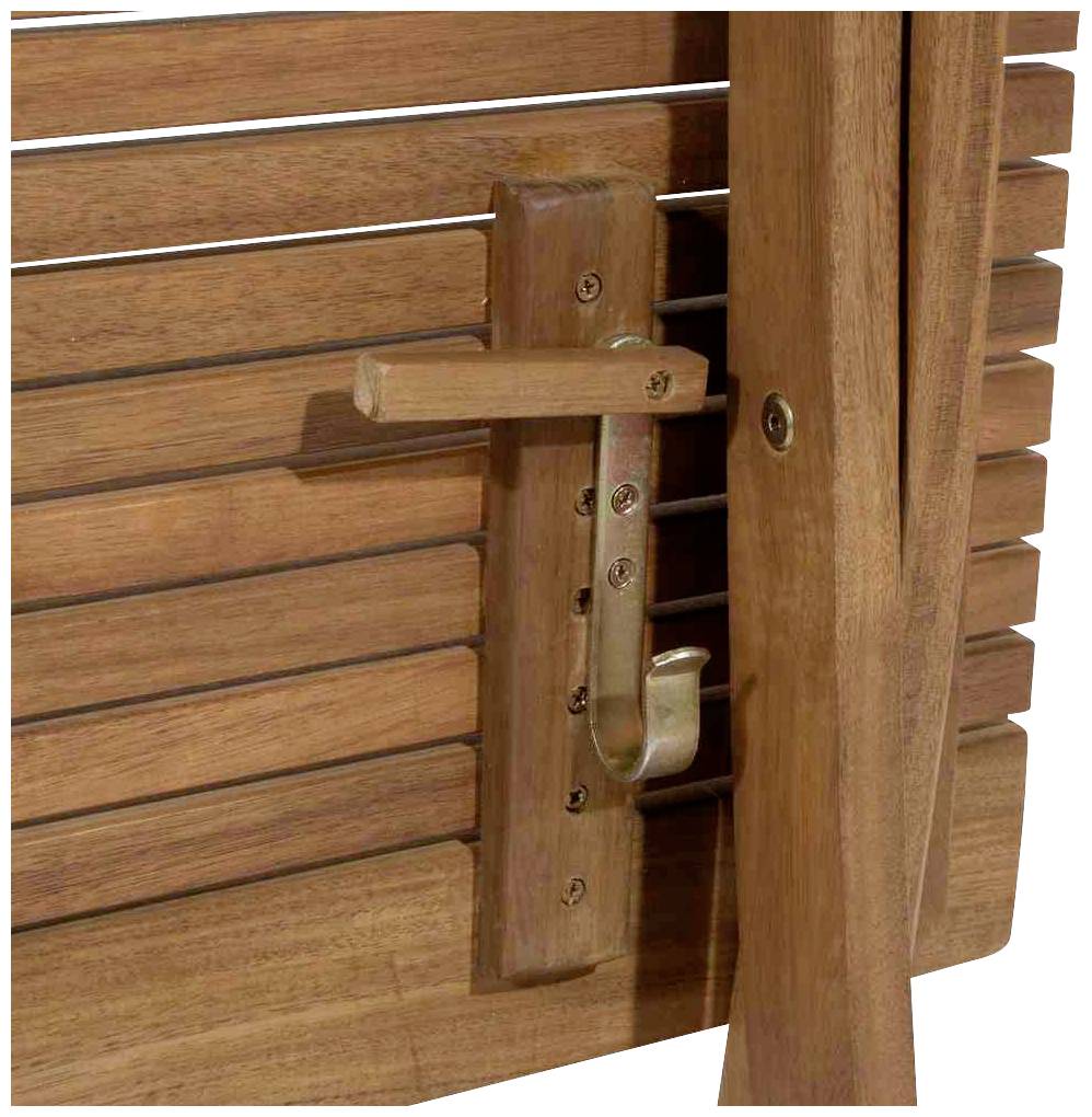 Siena Garden 120569 Falun Klapptisch 80x80x74cm Gestell und Tischplatte Akazienholz natur geölt