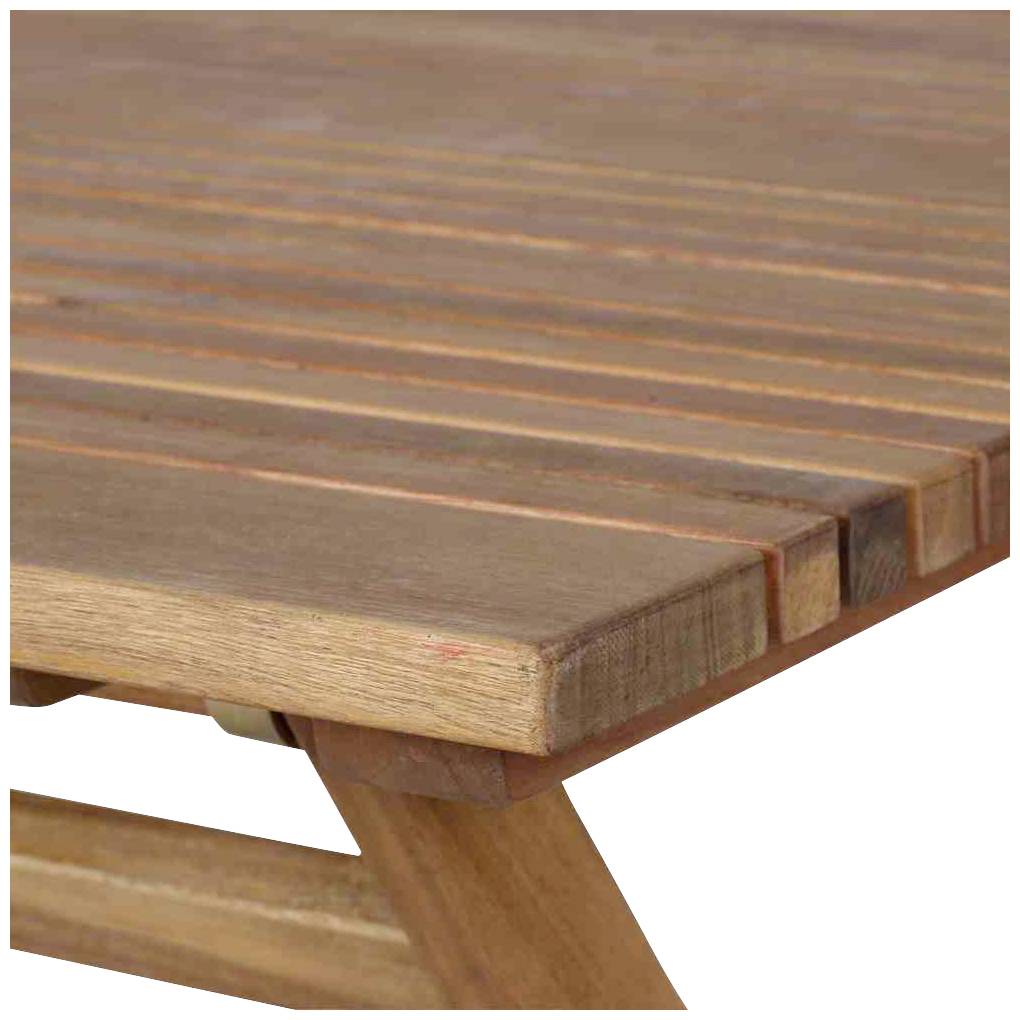 Siena Garden 120569 Falun Klapptisch 80x80x74cm Gestell und Tischplatte Akazienholz natur geölt