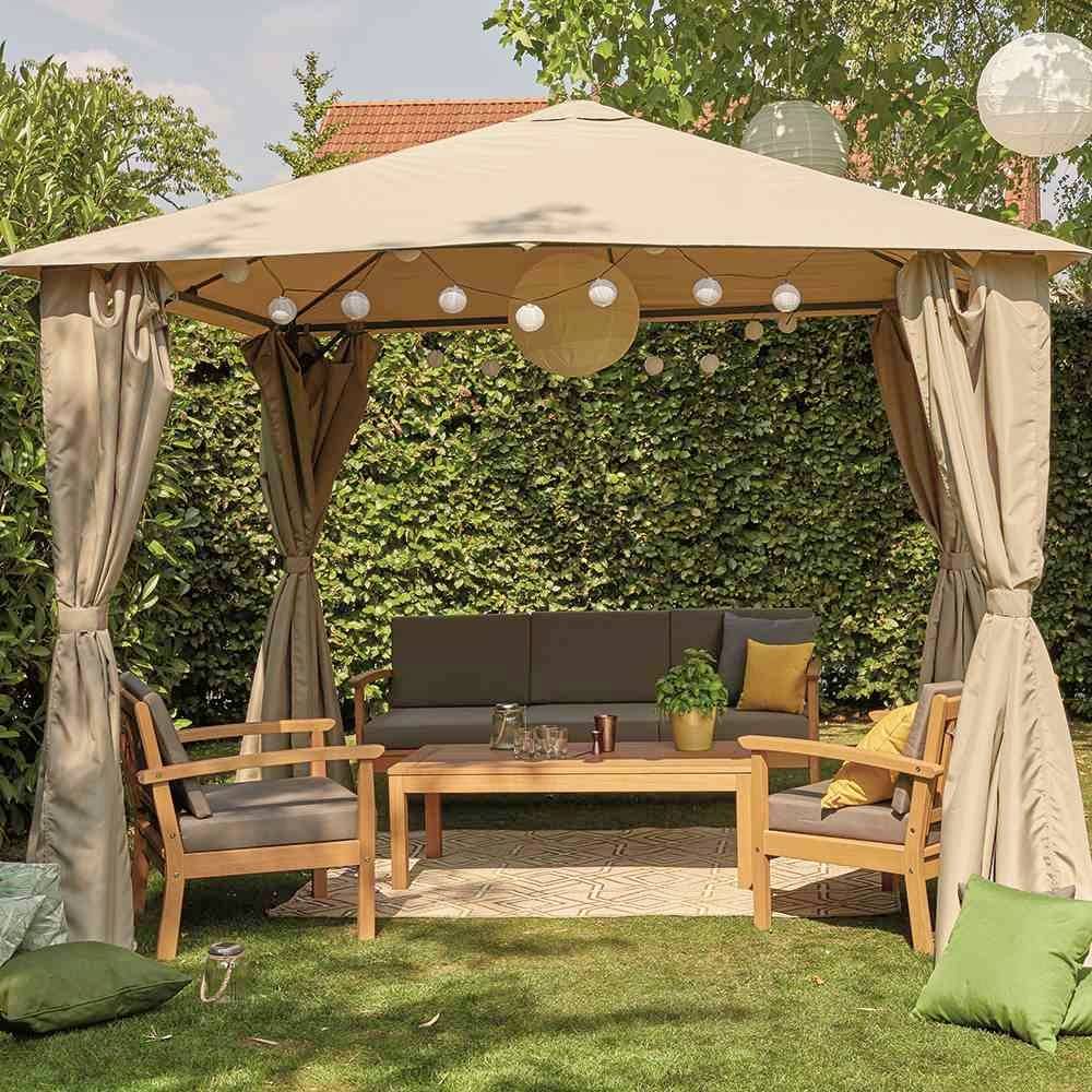 Siena Garden J04021 Tavira Lounge 4-teilig teaklook Eukalyptus FSC 100%, inkl. Kissen