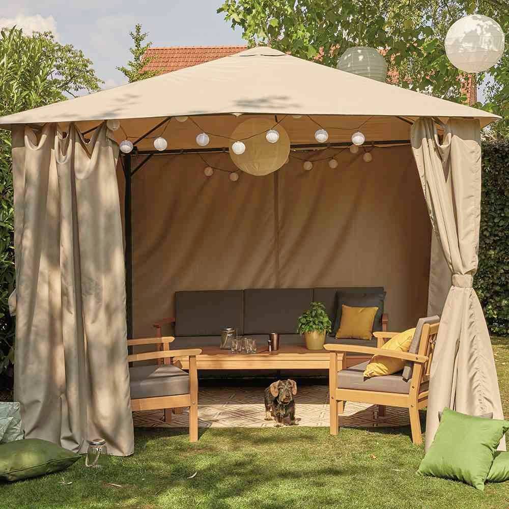 Siena Garden J04021 Tavira Lounge 4-teilig teaklook Eukalyptus FSC 100%, inkl. Kissen