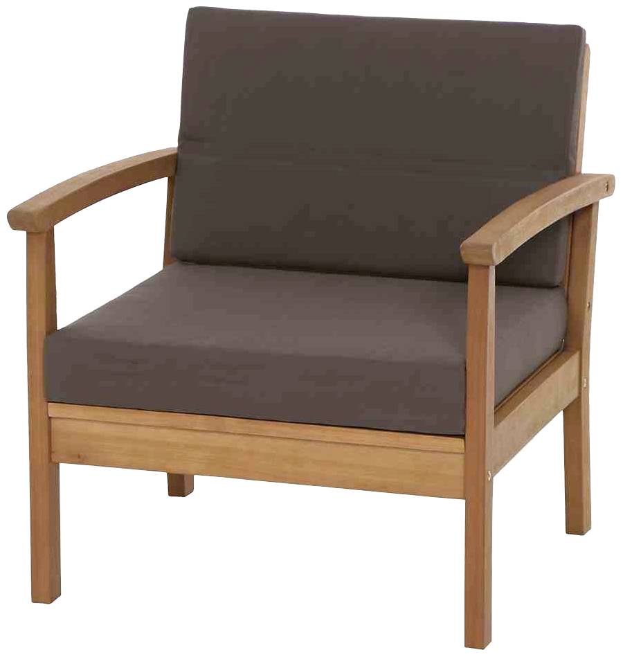 Siena Garden J04021 Tavira Lounge 4-teilig teaklook Eukalyptus FSC 100%, inkl. Kissen