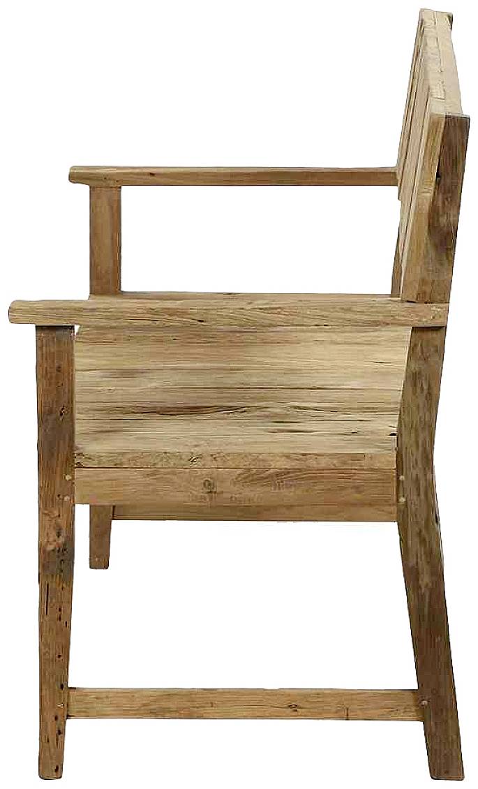 Siena Garden C36427 Loreo 2er Bank Gestell und Fläche Teakholz Recycled natur