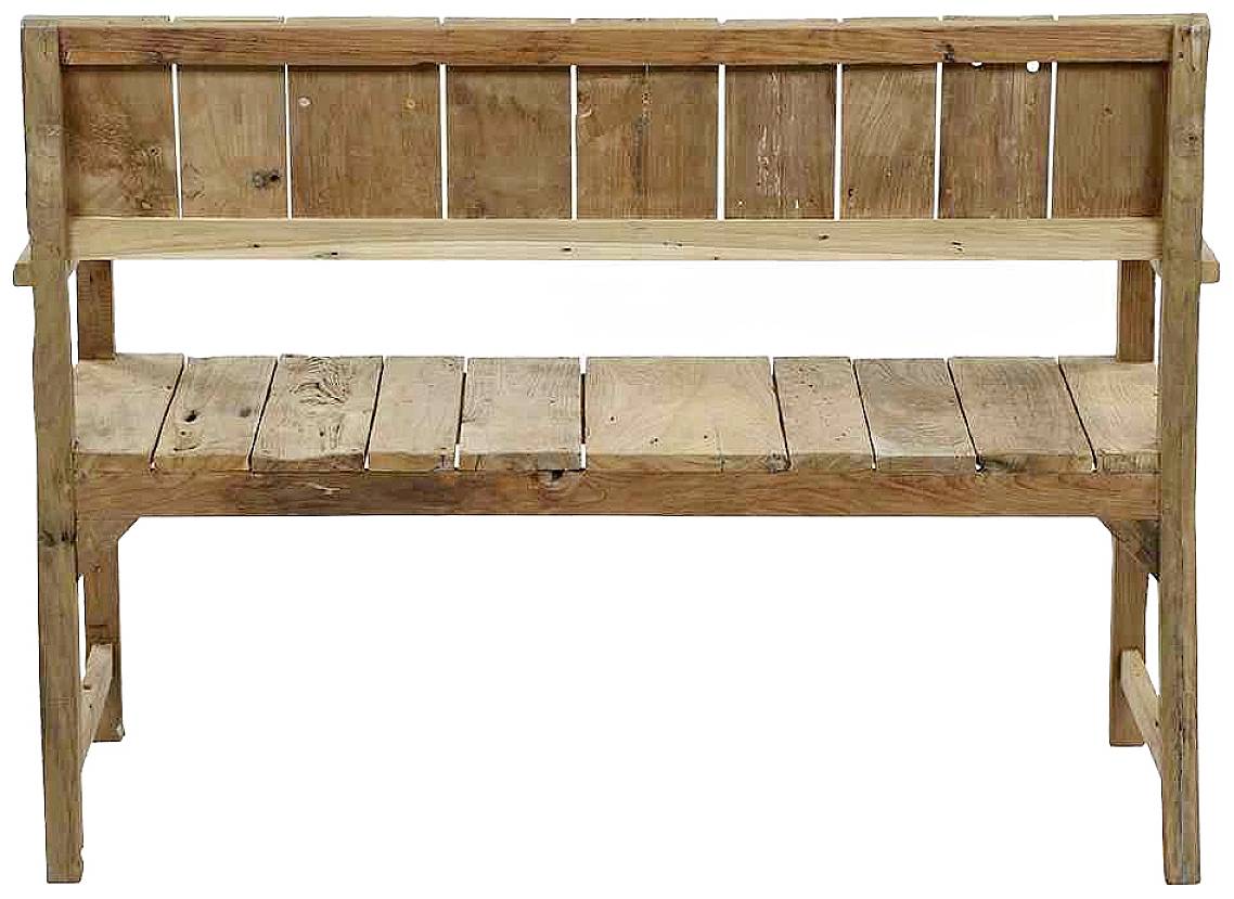 Siena Garden C36427 Loreo 2er Bank Gestell und Fläche Teakholz Recycled natur