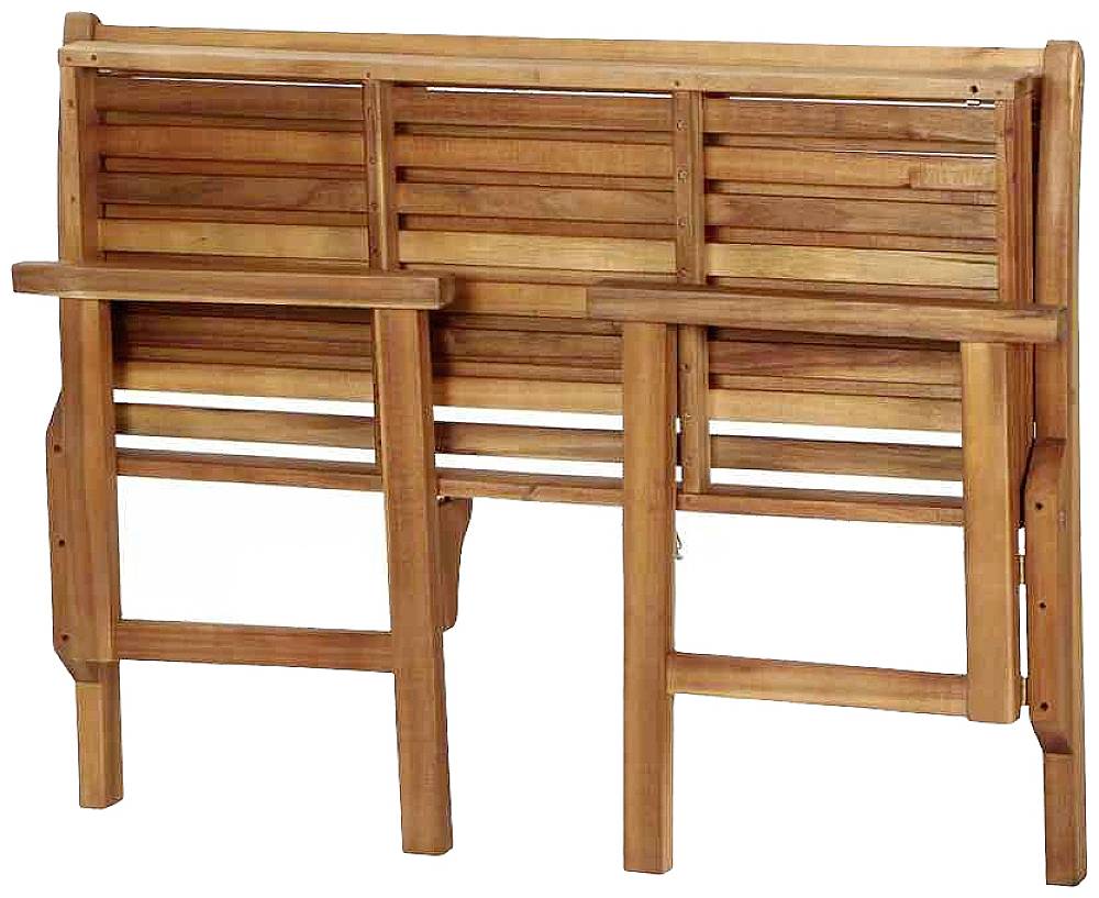 Siena Garden 508761 Lovera 2er Bank Gestell und Fläche Akazienholz FSC®-100% natur