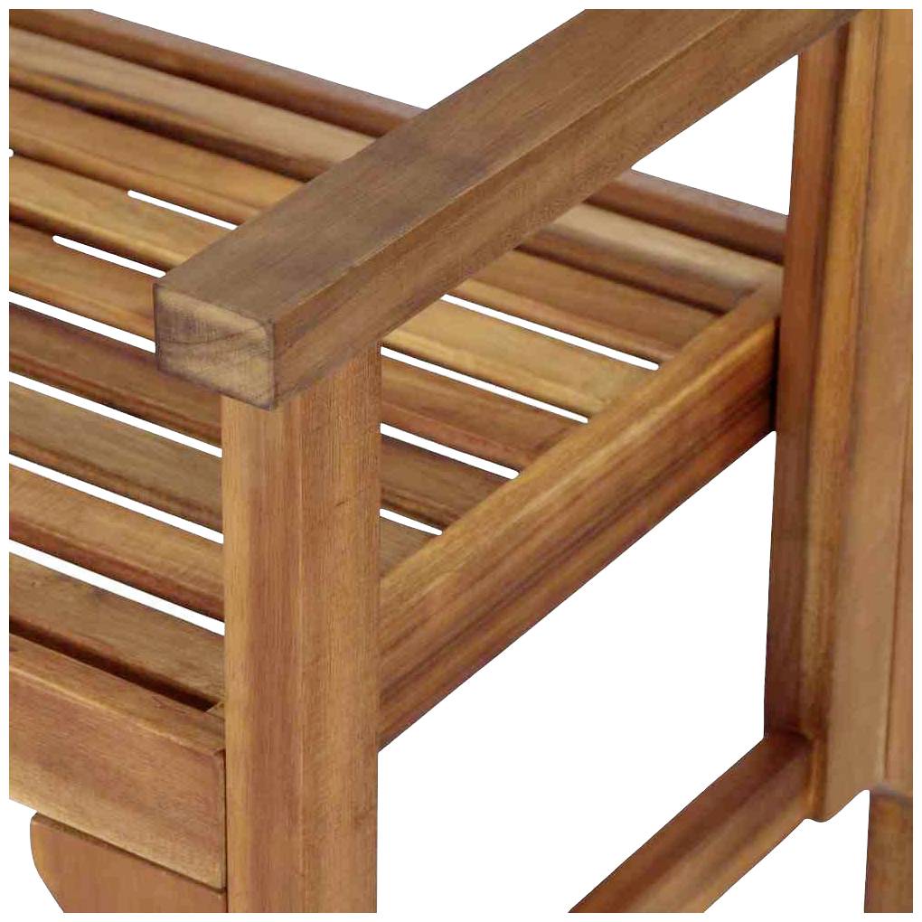 Siena Garden 508761 Lovera 2er Bank Gestell und Fläche Akazienholz FSC®-100% natur