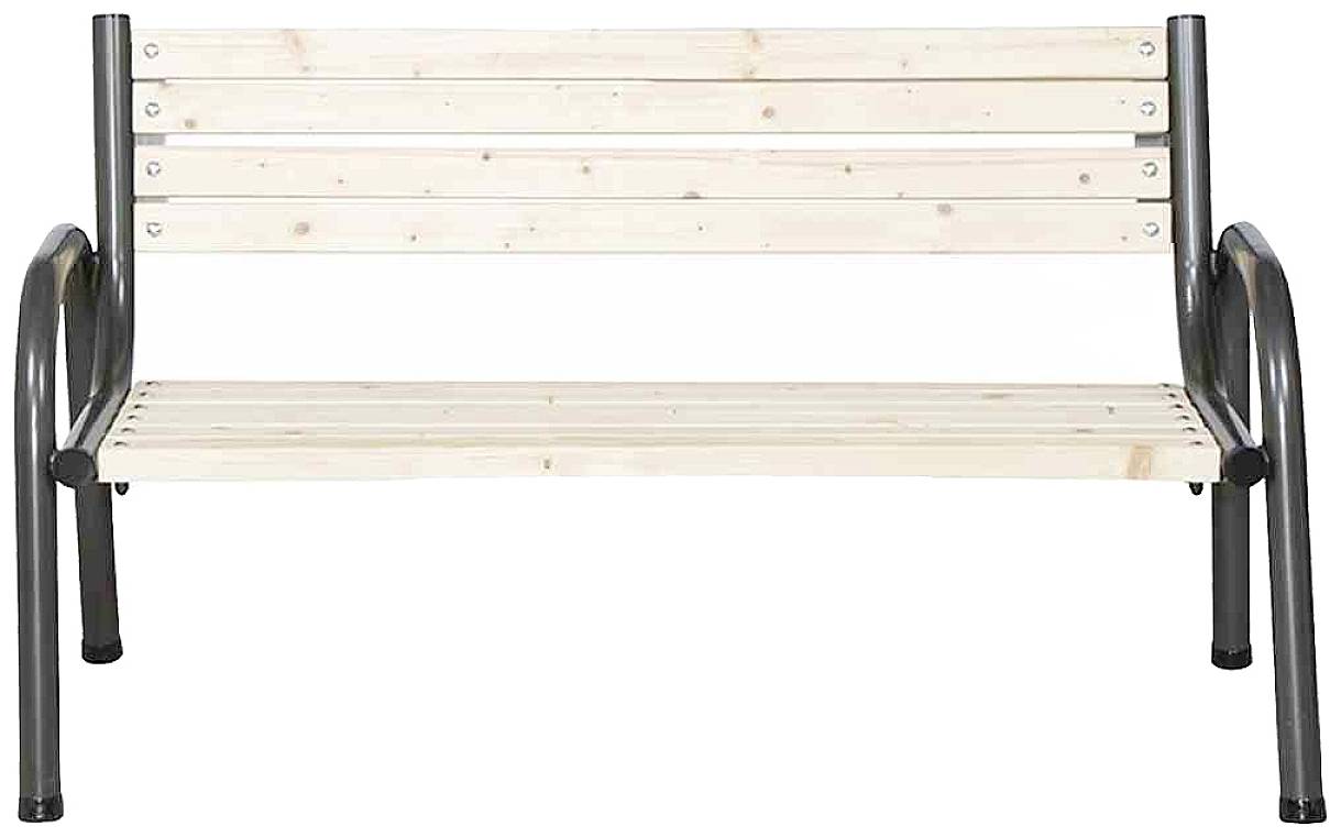 Siena Garden 484979 Park 3er Bank Gestell Stahl anthrazit, Fläche Kiefernholz kiefer