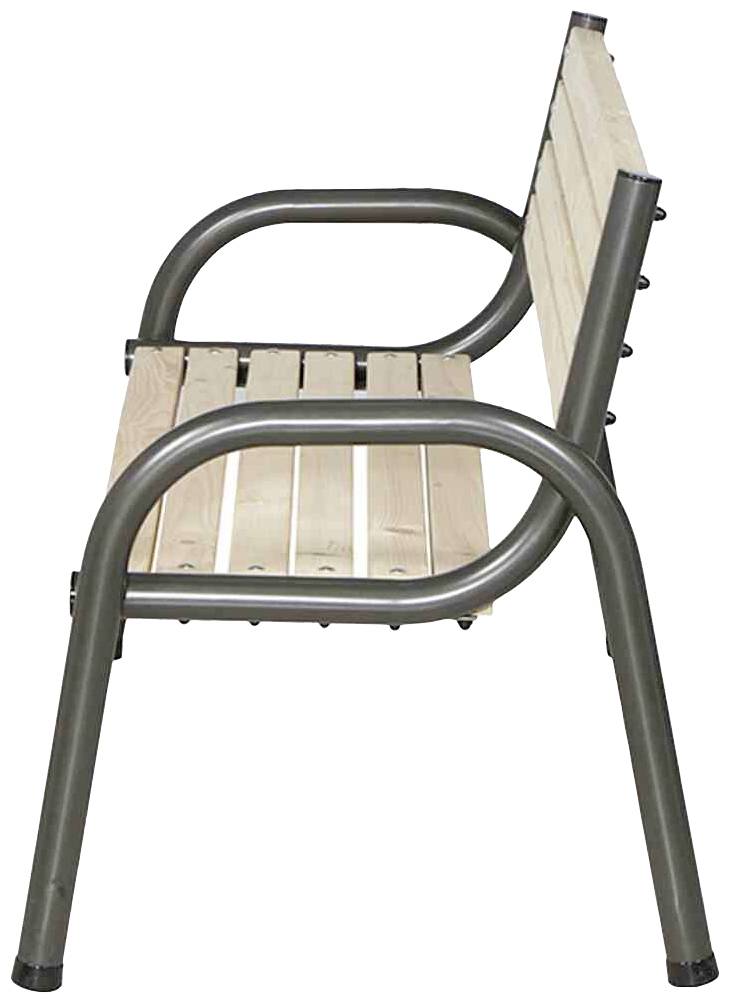 Siena Garden 484979 Park 3er Bank Gestell Stahl anthrazit, Fläche Kiefernholz kiefer