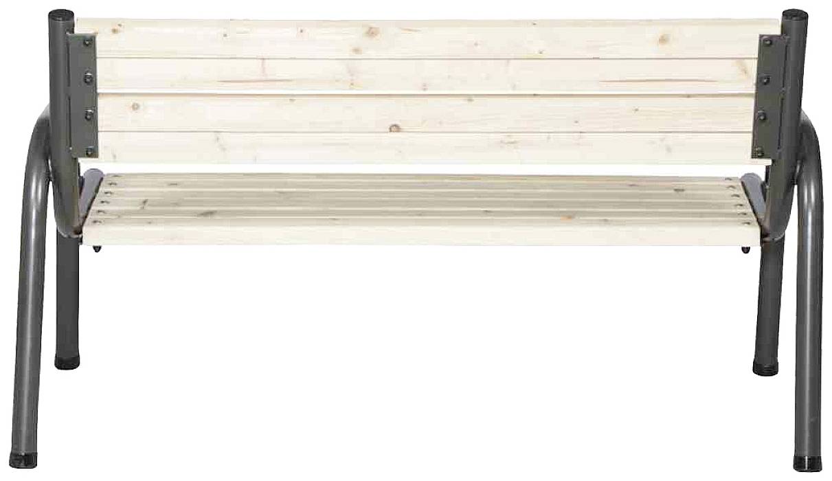 Siena Garden 484979 Park 3er Bank Gestell Stahl anthrazit, Fläche Kiefernholz kiefer