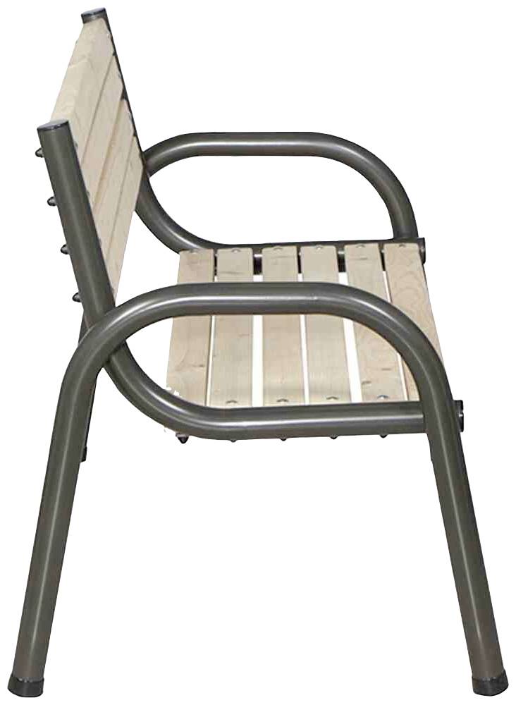 Siena Garden 484979 Park 3er Bank Gestell Stahl anthrazit, Fläche Kiefernholz kiefer