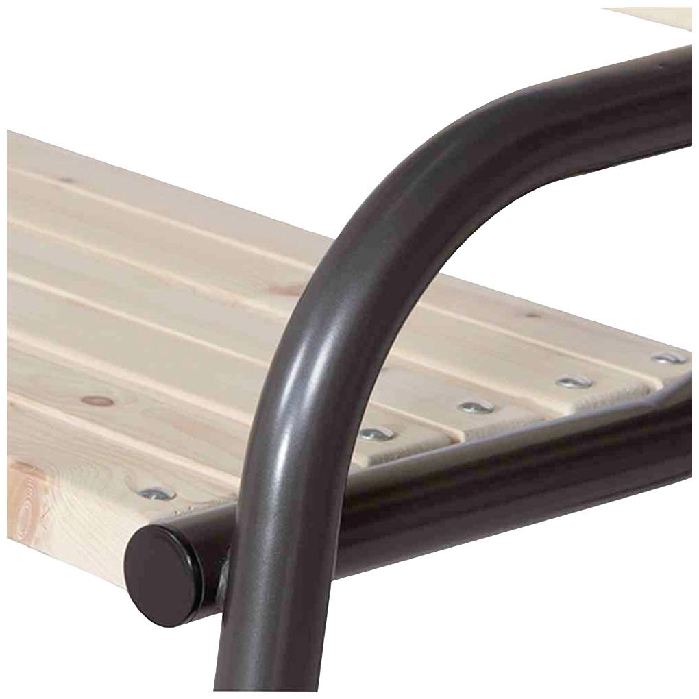 Siena Garden 484979 Park 3er Bank Gestell Stahl anthrazit, Fläche Kiefernholz kiefer